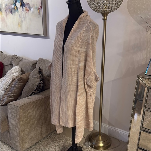 Zadig&Voltaire Deluxe Elegant beige Knit Cardigan size Large - Picture 3 of 4